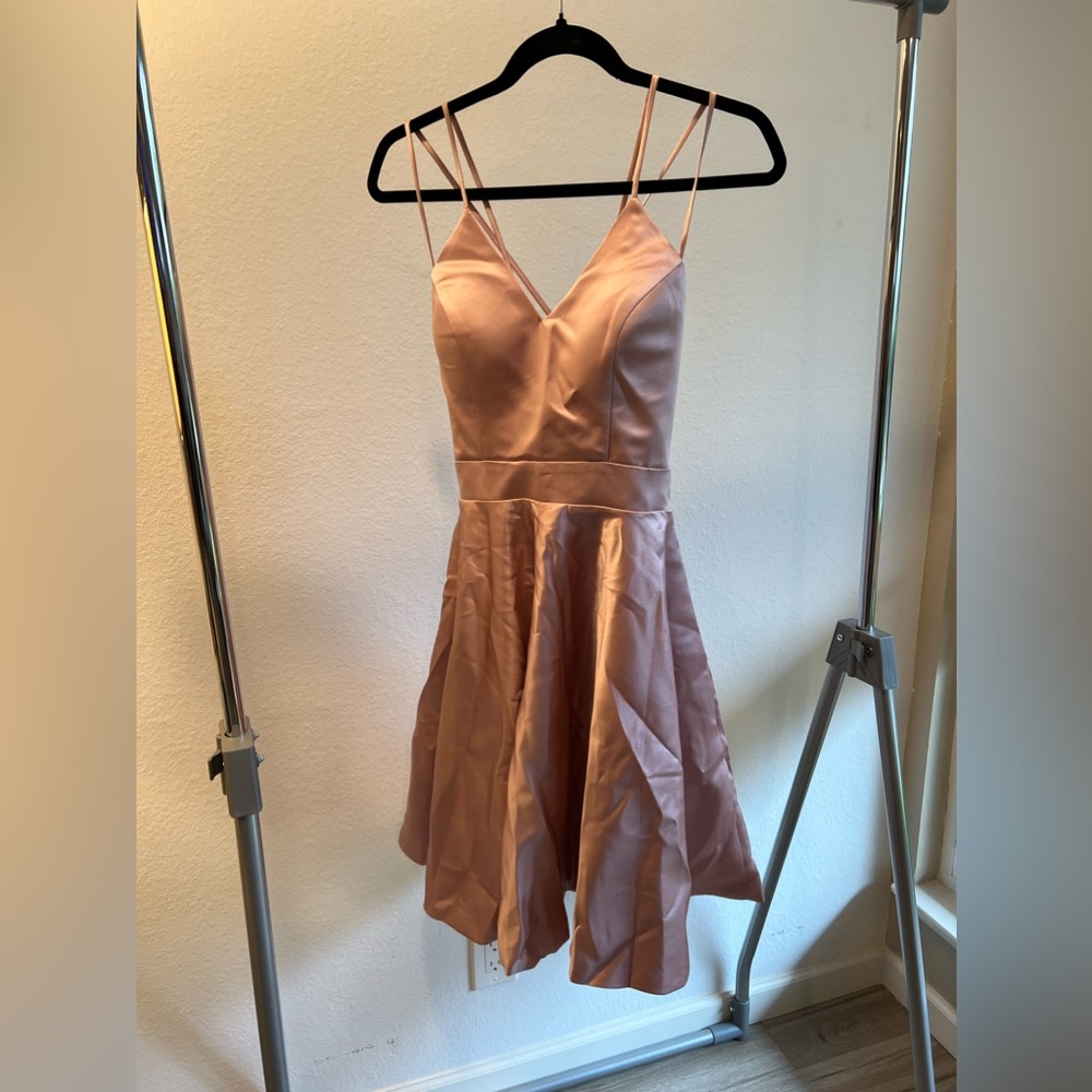 Dusty rose cocktail dress